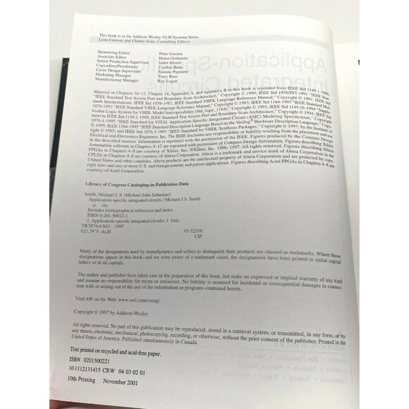 Application Specific Integrated Circuits Hardcover Michael John Sebastian Smith - Picture 8 of 12